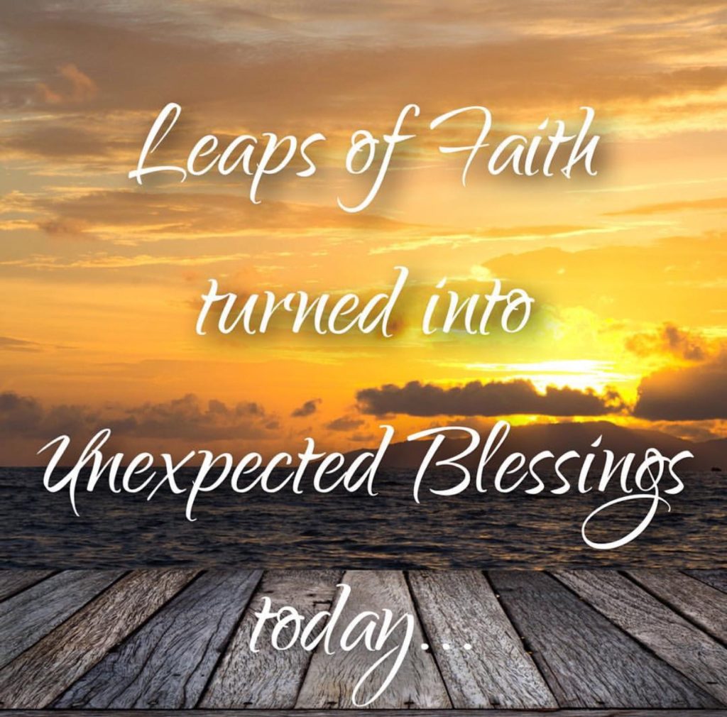 Leaps of Faith = Unexpected Blessings – It's The Martins